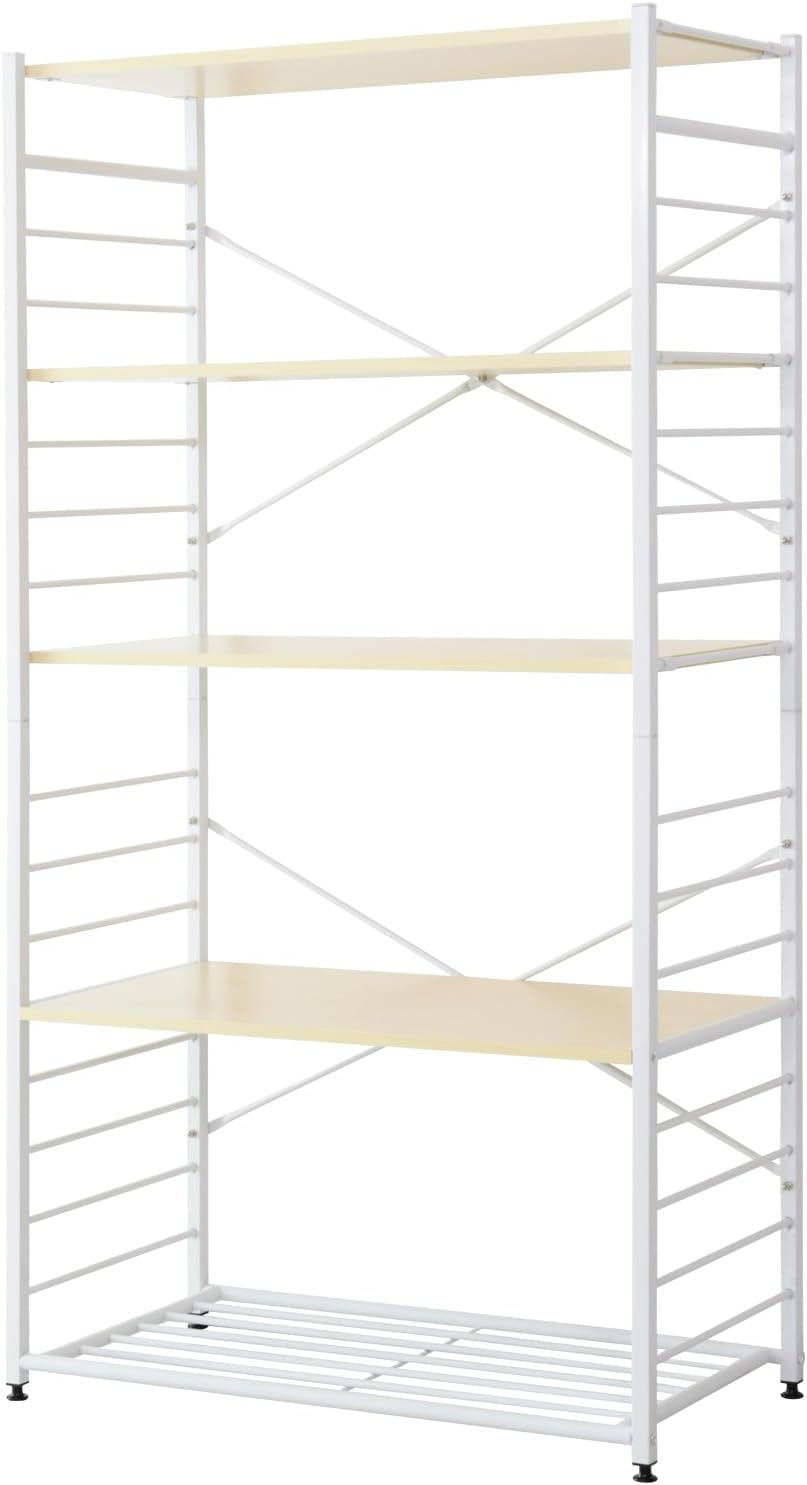 地震でも倒れない☆キッチンラックCentral4☆木目強調☆スパイスラック